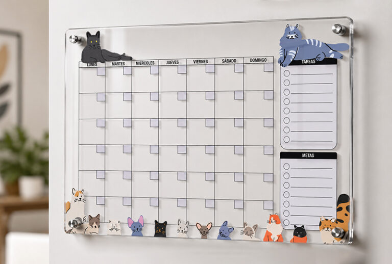 planificador modelo masctas gatitos